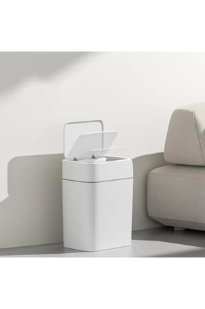 Otomatik Sensörlü Çöp Kovası Beyaz 12 LT 4147