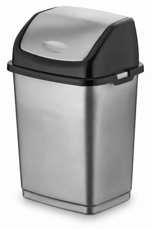Sallanan Kapaklı Çöp Kovası 10 Litre | Kapaklı Plastik Mutfak Banyo Ev Ofis