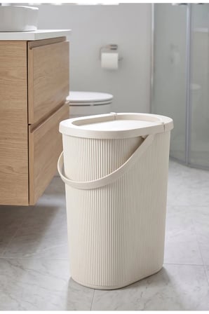 24 Litre Çok Amaçlı Kulplu Çöp Kovası Kapaklı Çöp Kutusu Banyo Mutfak Organ