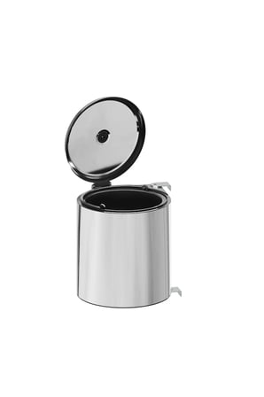 2251 Çöp Kovası Paslanmaz 10lt Krom s-2251-ss