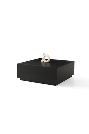 90x90cm Siyah Kare Orta Sehpa Lizbon Model