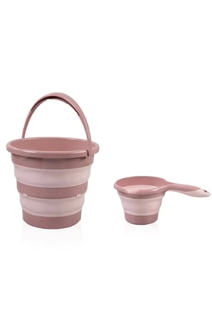Soft Katlanır Banyo 3 Lü Set Somon