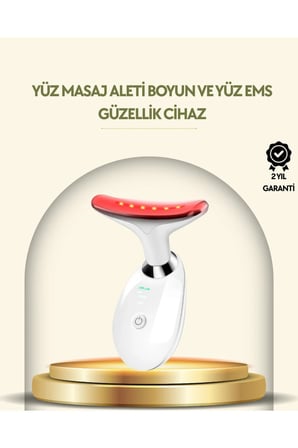 Taşınabilir 3 Fonksiyonlu Cilt Bakım Cihazı, USB Şarjlı, LED Işıklı
