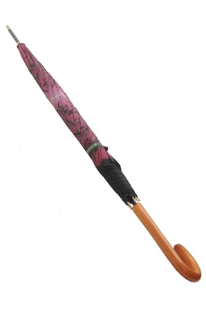 Lüx Baston Şemsiye Mor Desenli
