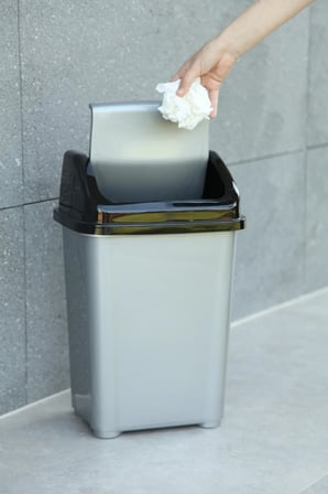 Banyo Mutfak Çöp Kovası 20 Litre Fantazi Kapaklı Çöp Kovası Atık Kutusu Caf