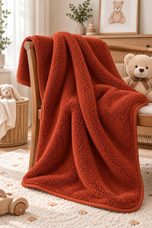 Wellsoft Bebek Çocuk Battaniyesi 100x150 cm Yumuşak Kundak Puset Kreş Anaok