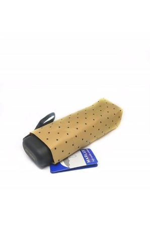Kadın Bej Mini Cep Şemsiye 17 cm