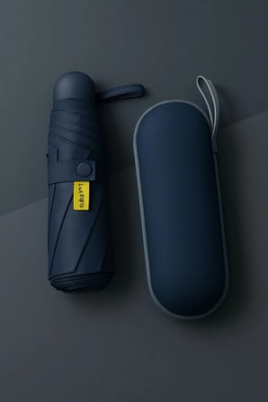Kapsül Çantalı Özel Kılıf Hediyeli Cep Mini Şemsiye