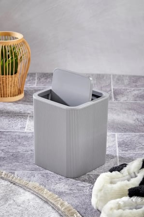 Çizgi Model Kare Çöp Kovası Gri