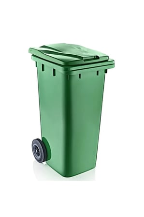 120 Lt Çöp Konteyner yeşil ısıya dayanıklı