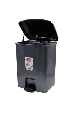 F196 Pedallı Plastik Çöp Kovası 10 L Beyaz