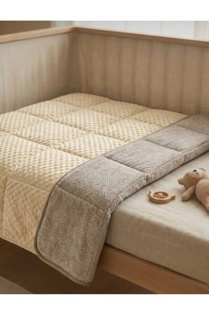 Tekstil Premium Çift Taraflı Kadife Bebek Ve Çocuk Battaniyesi 90x120 cm -