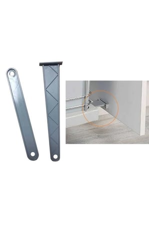 Raylı Çöp Kovası Yedek Parça Kapak Bağlantı Elemanı Gri (STAR2)