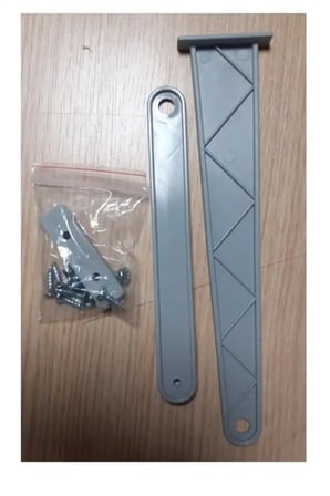 Raylı Çöp Kovası Yedek Parça Kapak Bağlantı Elemanı Gri (STAR2)