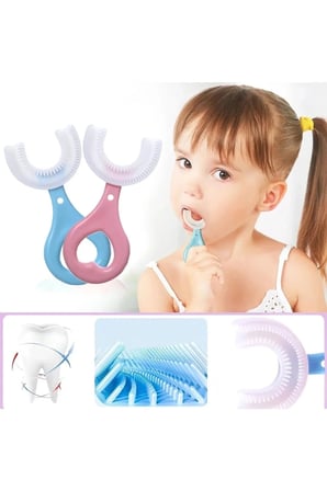U Tipi Bebek Diş Fırçası, Güvenli ve Temiz Diş Bakımı