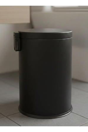 12 Litre Siyah Çöp Kovası 12 Litre çöp kovası Ev Ofis Banyo Mutfak Lux çeli