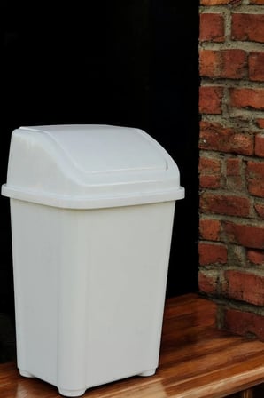 Banyo Mutfak Çöp Kovası 20 Litre Fantazi Kapaklı Çöp Kovası Atık Kutusu Caf