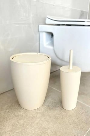 Bej Renk 5li Banyo Seti