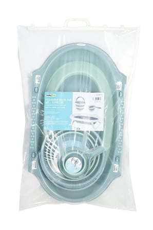 Katlanır Banyo 3 Lü Set Turkuaz