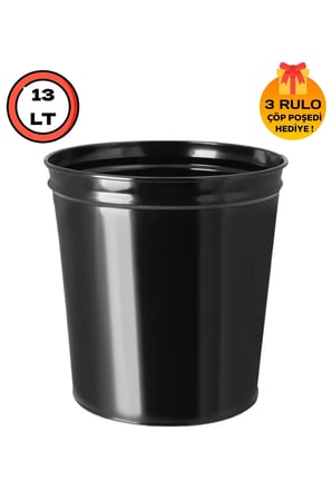 Metal Masa Altı Çöp Kovası 13 Lt Çöp Poşedi Hediyeli