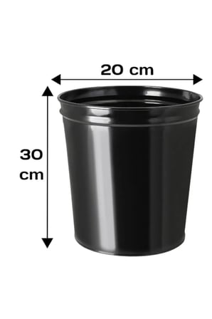 Metal Masa Altı Çöp Kovası 13 Lt Çöp Poşedi Hediyeli