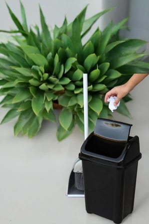 Banyo Mutfak Çöp Kovası 10 Litre Fantazi Kapaklı Çöp Kovası Atık Kutusu Caf