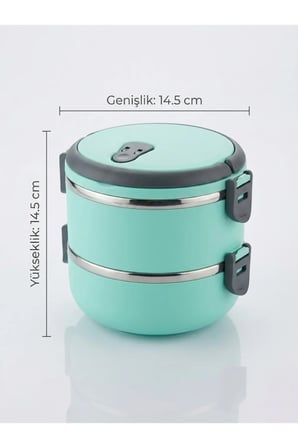 2 Katlı Sızdırmaz Yemek Termosu Sefer Tası 1.5 L