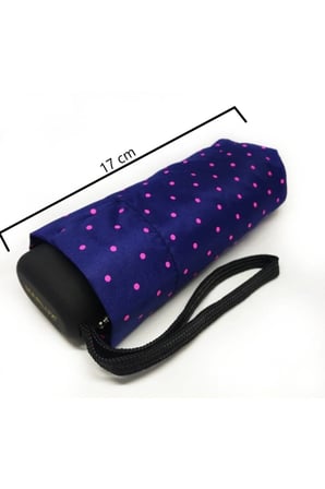 Unisex Mini Cep Şemsiye Lacivert 17 cm