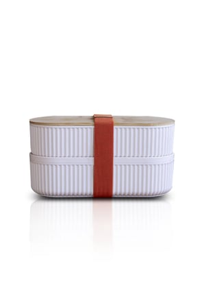 İki Katlı Bento Lunch Box Lastikli Sefer Tası