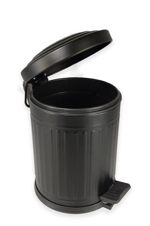 12 Litre Siyah Vintage Çöp Kovası Mutfak Çöp Kovası amortisörlü Banyo Çöp K