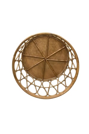 Bambu Rattan Orta Sehpa 71 cm El Yapımı 45 cm Yükseklik