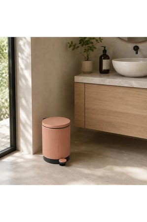 Lumi Kanallı Pedallı Çöp Kovası 5 L Terracotta