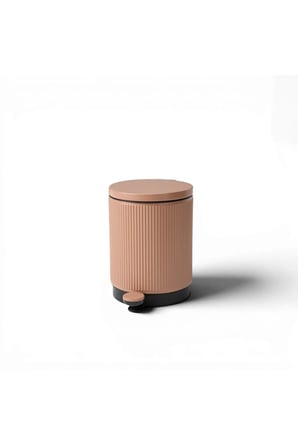 Lumi Kanallı Pedallı Çöp Kovası 5 L Terracotta