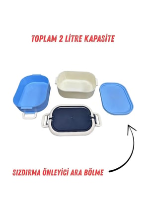 Çantalı Beslenme Kutusu Yemek Saklama Taşıma