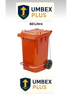 Umbex Plastik Pedallı Çöp Konteyneri 60 Litre Plastik Konteyner - A Isıya K