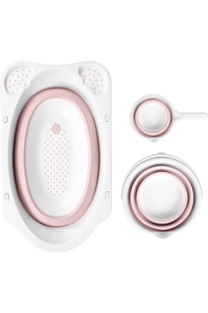 Ahir Ticaret Katlanır Bebek Yıkama Banyo Seti 3 Parça