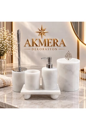 Dikdörtgen Tepsi Banyo Seti