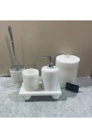 Dikdörtgen Tepsi Banyo Seti
