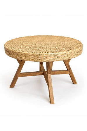Bali El Yapımı Teak Ayaklı Orta Sehpa 70cm