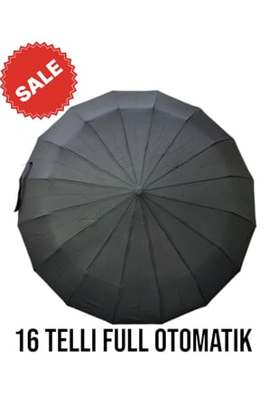 16 Telli Rüzgarda Kırılmayan Full Otomatik Şemsiye
