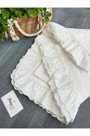 Kız Bebek Yenidoğan Fisto Battaniye, Kundak, Çok Amaçlı Örtü,100cx100cm ölç