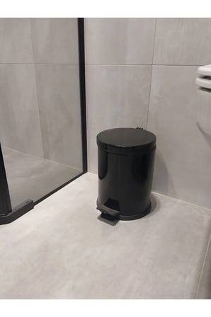 BELİNZA ÇÖP KOVASI PEDALLI SİYAH 5 LT