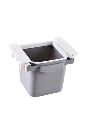 Mini Masa Çöp Kovası Plastik Tezgah Altı Geri Çekilebilir Yapışkanlı Görünm