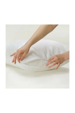 Beyaz Fermuarlı Iç Astar Yastık Kılıfı 50x70 Cm 10 Adet