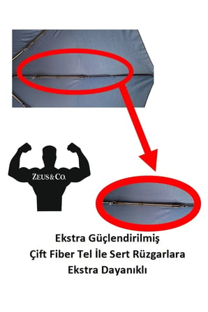Rüzgarda Kırılmayan Ekstra Güçlü Tam Otomatik Şemsiye