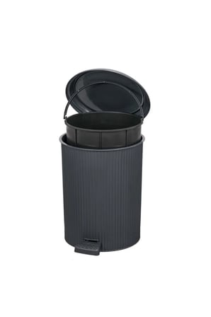 3 lü Krem Taş Nostalji Pedallı Çöp Kovası: 20 Litre 11 litre 6 litre