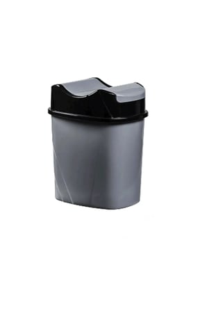 Yükseltilmiş 5,5 Litre Yutan Çöp Kovası, Siyah, Pratik ve Şık Tasarım