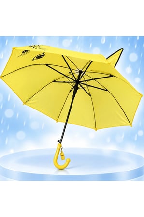 Sevimli Figürlü Düdüklü Çocuk Şemsiyesi 76 cm Çap