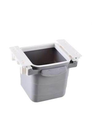 Mini Masa Çöp Kovası Plastik Tezgah Altı Geri Çekilebilir Yapışkanlı Görünm