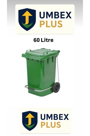 Umbex Plastik Pedallı Çöp Konteyneri 60 Litre Plastik Konteyner - A Isıya K